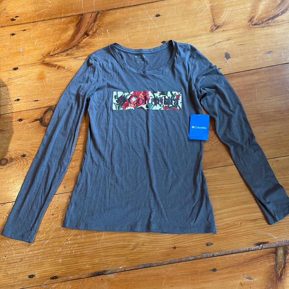Grey Long Sleeve Graphic Tee